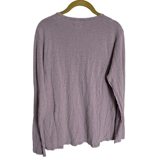 Roots Canada Light Purple Hemp Collection Henley Small - Picture 4 of 5
